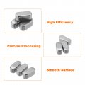 Uxcell 10pcs Round Ended Feather Key 5 X 12mm Stainless Steel Parallel Drive Shaft Stock For Type Fastening Connection