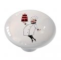 Gotham Decor Cafe Bistro Chef Ceramic Drawer Knob 
