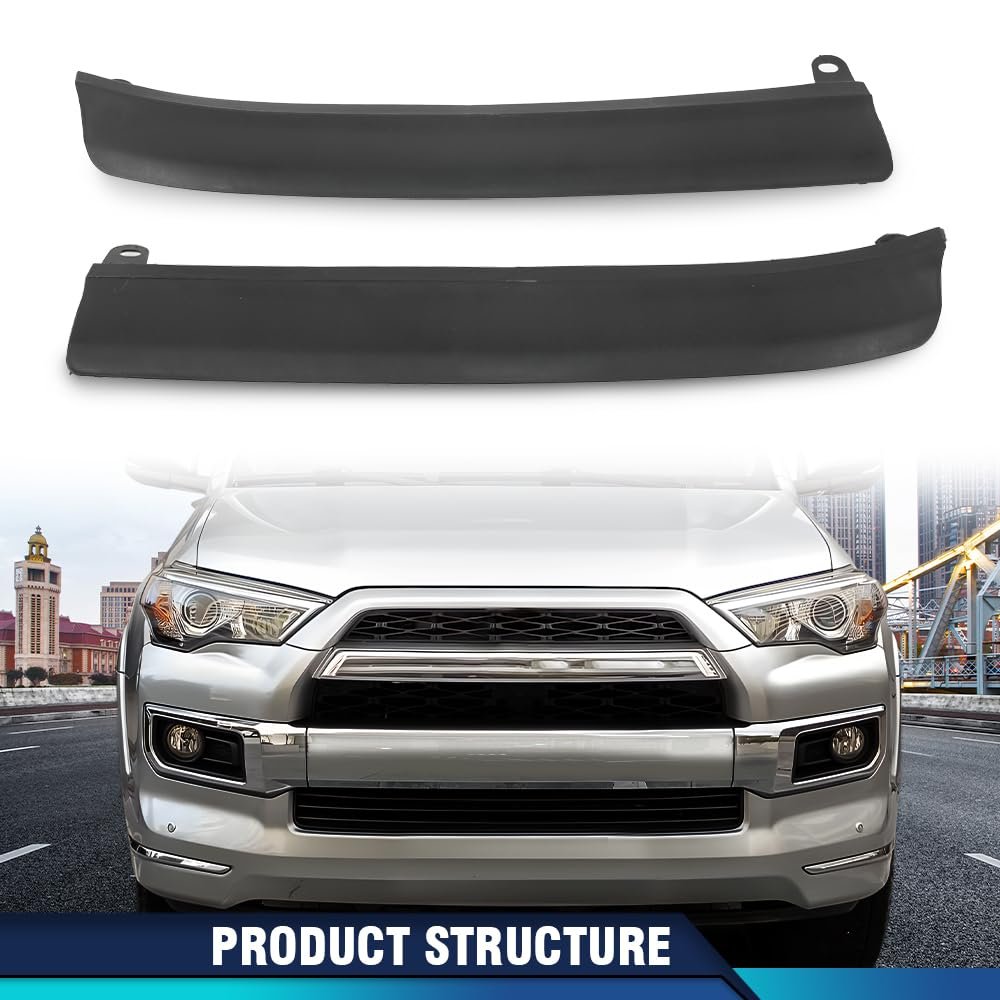 Front Lower Bumper Valance Support Left And Right For Toyota 4runner Limited 2014 2015 2016 2017 2018 2019 2020 2021 Black