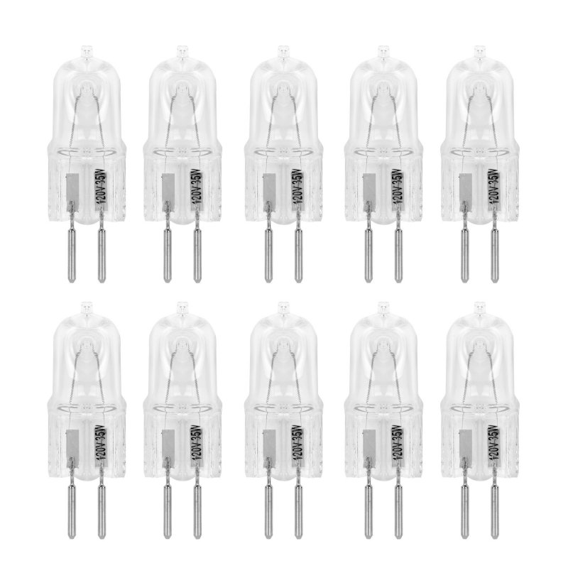 10 Pack Clear Dimmable T4 Q35 Gy6 Cl 120v Gy6 Jcd Watt 35w 120 Volt Halogen Light Bulb Electric Wax Melter Plug Oil Warmer
