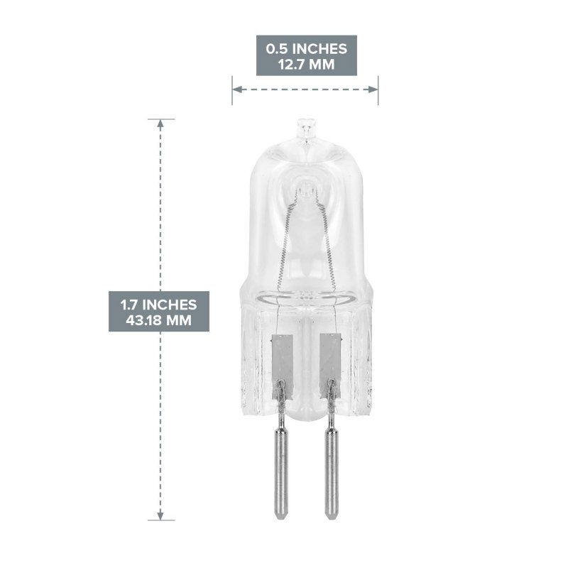 10 Pack Clear Dimmable T4 Q35 Gy6 Cl 120v Gy6 Jcd Watt 35w 120 Volt Halogen Light Bulb Electric Wax Melter Plug Oil Warmer