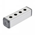 4 Holes 16mm Aluminum Switch Button Station Box With A Pg7 Cable Gland 