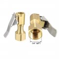 Uxcell Air Chuck 1 4 Inches Npt Female Closed Flow Straight Lock On Tire With Clip For Inflator Gauge Compressor Accessories