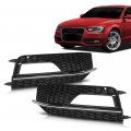 G-plus Fog Light Lamp Chrome Cover Bezel Compatible With Audi A4 S-line S4 2013-2015 Only Fit For Bumpers Not Standard Pair
