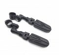 Xkh Group Motorcycle Black Short Adjustable Highway Peg Mounting Kit Lightning Footrest For V-star Roadstar Suzuki Boulevard