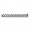 X Autohaux 4pcs Car Rear Tail Light Lamp Stickers Honeycomb Type Decal Carbon Fiber Style Black 48 30cm