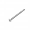 Uxcell M5x75mm 304 Stainless Steel Flat Head Hex Socket Screws Fastener Din7991 10pcs