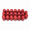 M12x1 5 Lug Nuts Set 20 Pack Rustproof Closed End Wheel For And More Red
