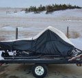 600d Snowmobile Travel And Storage Cover Compatible For 2007-2009 Model Year Polaris Fs Iq Touring Sleds Slush Mud Protection