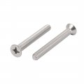 M6x50mm 316 Stainless Steel Countersunk Phillips Machine Screws Fasteners 8 Pcs 