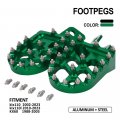Dirt Bike Foot Pegs Motorcycle Cncpegs Foot Rests Pedals For Klx110 2002-2023 Klx110l 2010-2023 Kx60 1998-2003 Green