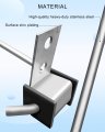 4 Pack Of Universal Heavy Duty Exhaust Hanger Rod Stainless Steel With Rubber Isolator 3 8 10 Long 90a Hook Hange Bracket
