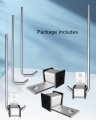 4 Pack Of Universal Heavy Duty Exhaust Hanger Rod Stainless Steel With Rubber Isolator 3 8 10 Long 90a Hook Hange Bracket