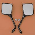 1 Pair Side Rearview Mirror With M10 Adapter Screw Compatible For Suzuki King Quad 300 400 500 750 Ozark 250