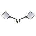 1 Pair Side Rearview Mirror With M10 Adapter Screw Compatible For Suzuki King Quad 300 400 500 750 Ozark 250