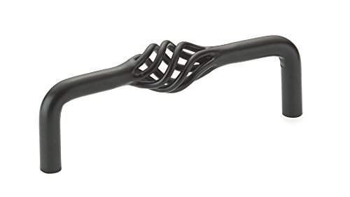 Richelieu Hardware Bp106100900 Traditional Metal Handle Pull 4 Matte Black