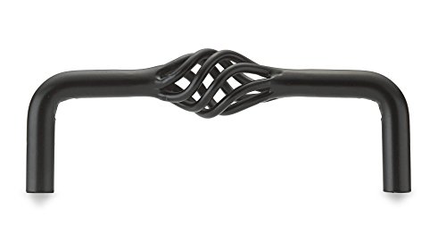 Richelieu Hardware Bp106100900 Traditional Metal Handle Pull 4 Matte Black
