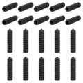 40pcs Set Screws M4x20mm Carbon Steel Cone Point Hex Socket Grub For Machinery Home Repairs And Fixtures Black 