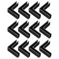 12pcs Plastic Glass Connector L Shaped To Clamp For 6mm Thick Fixing Bracket Rimless Clip Holder Aquarium Fish Tank Display 