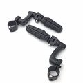 Smt Motorcycle Black Adjustable Highway Peg Mounting Kit With Footpeg Footrest For Honda Goldwing Vtx1300 Shadow Valkyrie