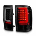 Amerilite For 1993-1997 Ford Ranger Smoke Black C-type Led Tube Replacement Taillights Set Passenger And Driver Side