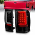 Amerilite For 1993-1997 Ford Ranger Smoke Black C-type Led Tube Replacement Taillights Set Passenger And Driver Side