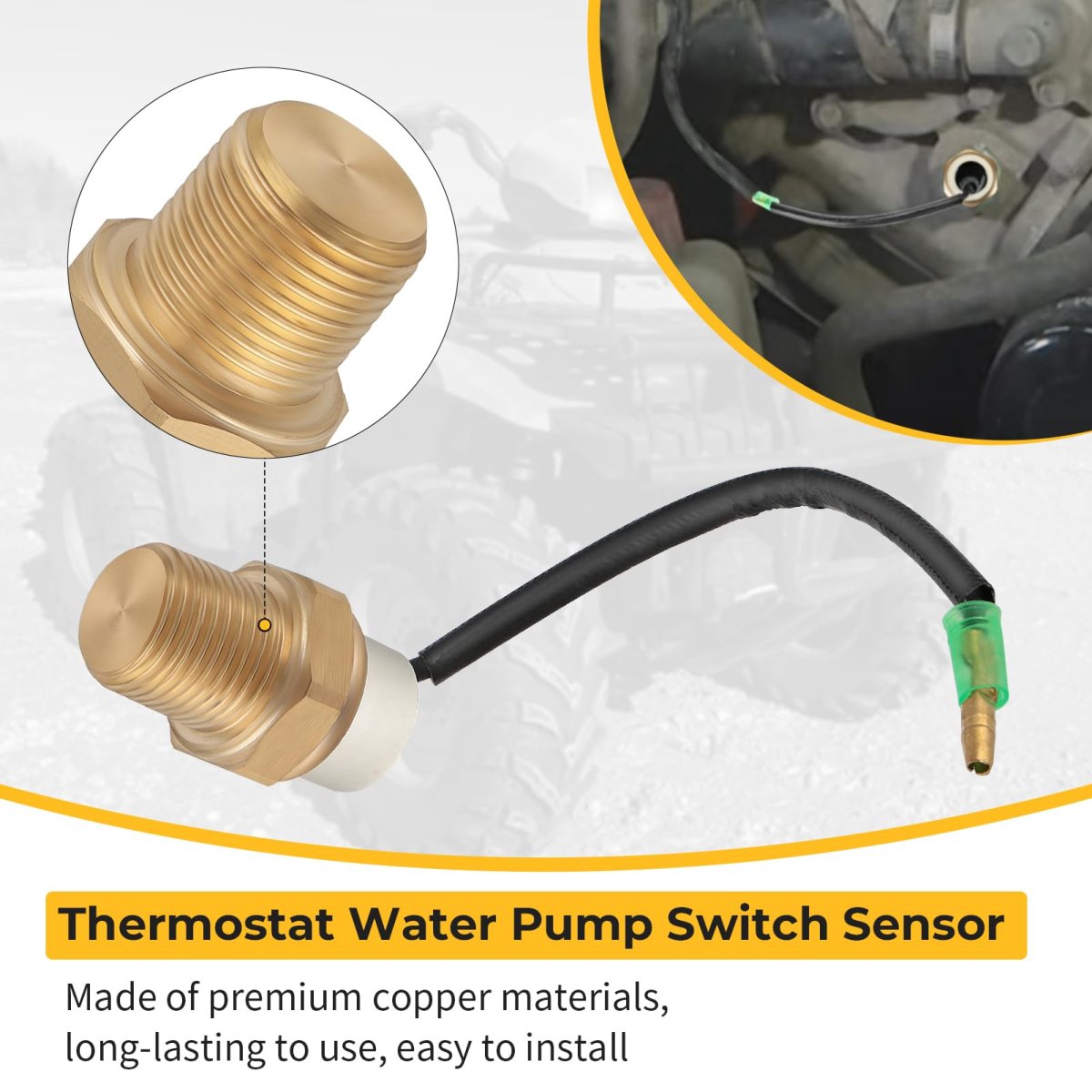 Thermostat Water Pump Switch Sensor For Polaris Atv Utv Sportsman Magnum Ranger Xpedition 325 400 425 455 500 4x4 6x6 600 700