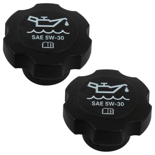 2 Pcs Fc208 12573337 Oil Filler Cap For Buick Lucerne Cadillac Chevrolet Gmc Hummer Isuzu Engine Fill Replacement