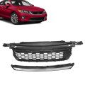 2pcs Lower Bumper Grille Front Molding Trim For Honda Accord 2013 2014 2015 Replace 71103t2aa00 71150t2fa00 