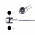 Uxcell 4 In 1 Reversible Ratcheting Wrench 8-10-12-14mm 12 Point Double Box End 72 Teeth Metric Cr-v