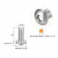 Uxcell 10-24x1 2 Button Head Socket Cap Screws 100pcs 304 Stainless Steel Fasteners Hex Bolts Full Thread Drive