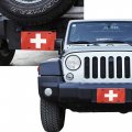 Swiss Flag License Plate 6 X 12 Inch Novelty Car Front Decorative Signs
