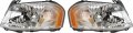 Epic Lighting Headlights Lens And Housing Assembly Replacement For Mazda 2001-2004 Tribute Ma2502126 Ma2503126 Ec0151040l 