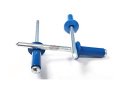 Racer S Speed Shop Chevron Blue Finish 3 16 Small Head Aluminum Steel Mandrel Pop Rivets 250 Ct Racing Fasteners 