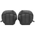 Driver Passenger Side Bottom Leather Replacement Seat Cover Dark Gray For Chevy Silverado Tahoe Avalanche Suburban Gmc Sierra 