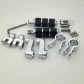 Hk Group Motorcycle Chrome Footrest Foot Pegs With 1 4 Clamps For Yamaha V-star Xvs1300 Xvs650 Xvs950 Xvs1100 Xv1600 Xv1700