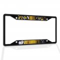 Fastasticdeals Metal Insert License Plate Frame Staring Tiger Eyes Weatherproof Car Accessories Black 4 Holes Solid 