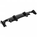 Rear Bumper Spoiler Diffuser Lip Chin Shark Fin For 2003 2007 Nissan 350z Fairlady Carbon Style Polyurethane Pu Et-049-cb