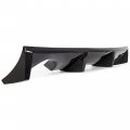 Rear Bumper Spoiler Diffuser Lip Chin Shark Fin For 2003 2007 Nissan 350z Fairlady Carbon Style Polyurethane Pu Et-049-cb