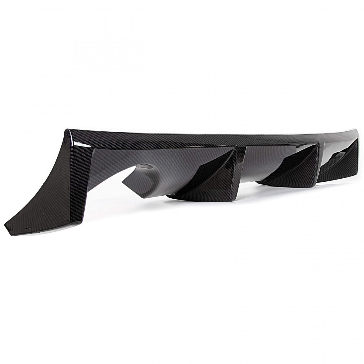 Rear Bumper Spoiler Diffuser Lip Chin Shark Fin For 2003 2007 Nissan 350z Fairlady Carbon Style Polyurethane Pu Et-049-cb
