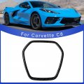 Carbon Fiber Steering Wheel Logo Cover For C8 Corvette Z51 Z06 Z07 Stingray Coupe Convertible 2020 2021 2022 2023 Frame Trim