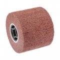Uxcell 120mmx100mm Non-woven Polishing Burnishing Wheel Nylon Wire Drawing Abrasive Flap 80 Grit For Stainless Steel Copper