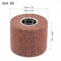 Uxcell 120mmx100mm Non-woven Polishing Burnishing Wheel Nylon Wire Drawing Abrasive Flap 80 Grit For Stainless Steel Copper