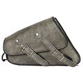 Brown Leather Motorcycle Swing Arm Bag Right Side 