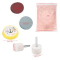 Glass Polishing Kit With Cerium Oxide Powder Felt Wheels Pads Abrasive Discs For Windscreen Windows Scratch Removal 230g Set