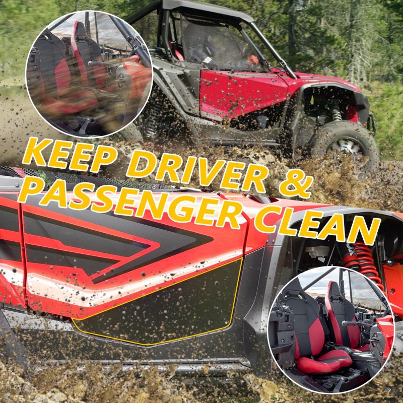 Cpowace Aluminum Lower Door Insert Panels Utv Half Inserts For Honda Talon 1000x 1000r 1000-4 2019 2020 2021 2022 Accessories