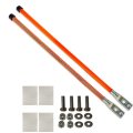 28 In Snow Plow Markers Blade Guides Orange 3 4 Thickened Steel Wire For Blizzard Boss Sno-way Western Pickup Truck Suv Utv Atv 
