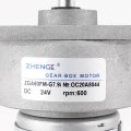 Uxcella Dc 24v 600rpm Magnetic High Torque Electric Gear Box Motor