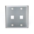 Leviton 43080-2s2 2port Dg Qp Wp Stainless Steel 