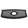 Front Grille Upper Gloss Black With Camera Hole Grill Mesh Replacement For 2019 2020 2021 2022 Qx50